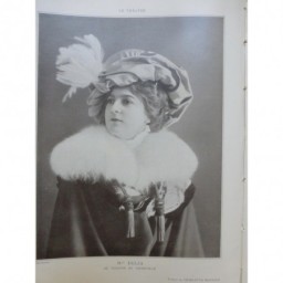 1908 THEATRE MARTHE REGNIER MLLE DELZA MLLE HERROUETT CHERUBIN