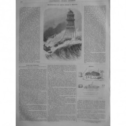 1851 I DESTRUCTION PHARE MINOT BOSTON