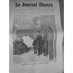 1895 PASTEUR LIT MORT MAISON GARCHES DESSIN HENRI MEYER