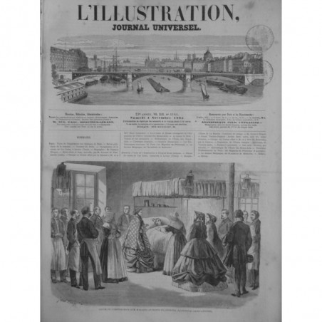 1865 I  IMPERATRICE HOPITAL SAINT ANTOINE MALADES CHOLERA