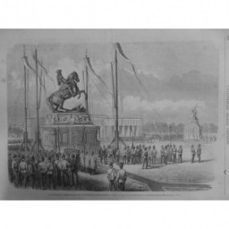 1865 I INAUGURATION STATUE PRINCE EUGENE VIENNE