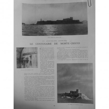 1941 I CENTENAIRE MONTE CRISTO CHATEAU D IF