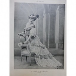 1904 THEATRE YVONNE GARRICK HAMLET MLLE DULUC CHIFFON RENEE VINCOURT