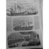 1855 I BATEAUX BOMBARDES CHALOUPES CANONNIERES BENEDICTION TOULON