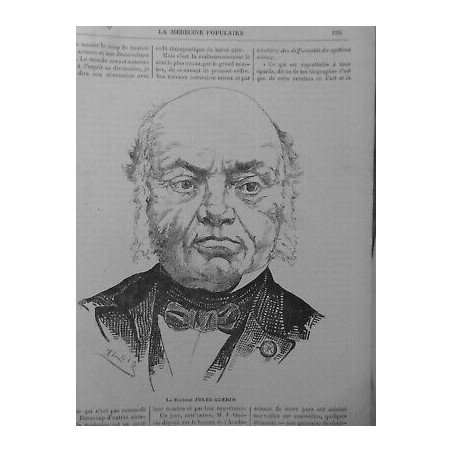 1882 MP DOCTEUR JULES GUERIN MEDECIN SPECIALISTE DEFORMITES CORPS HUMAIN