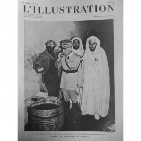 1942 I  PRODUCTION HUILE OLIVE MAROC