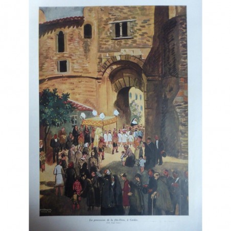 1942 I PROCESSION FETE DIEU CORDES