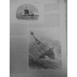 1893 I BATEAUX LE RUYTINGEN TEMPETE BATEAU FEU