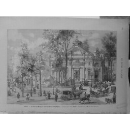 1881 MARIGNY PARIS PANORAMA DIORAMA CHAMPS ELYSEES 3 JOURNEAUX