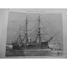 1873 I BATEAUX CUIRASSE LE SUFFREN CHERBOURG