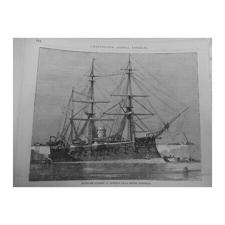 1873 I BATEAUX CUIRASSE LE SUFFREN CHERBOURG