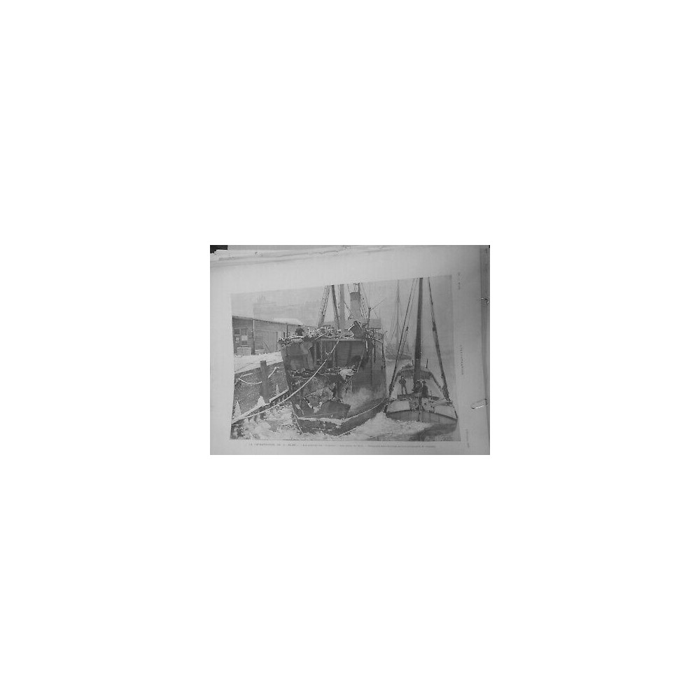 1895 I BATEAUX CATASTROPHE L ELBE AVARIES CRATHIE ROTTERDAM