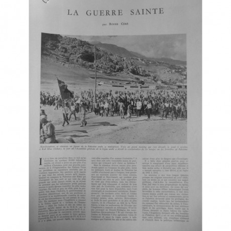 1947 FI GUERRE SAINTE PALESTINE ARABE