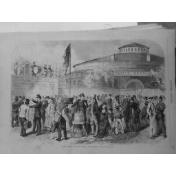 1866 EMIGRANTS NEW YORK CANOTS ENFANTS 3 JOURNEAUX