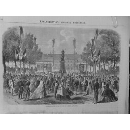 1864 IU TARBES INAUGURATION STATUE LARREY CHIRURGIEN CHEF ARMEES IMPERIALE