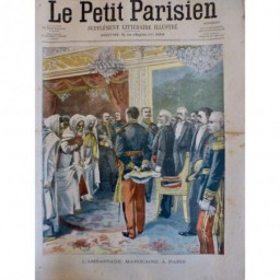 1901 PP PARIS VOYAGE AMBASSADE MAROCAINE SI ABDEL KRIM BEN SLIMAN