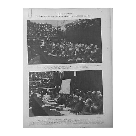 1904 VI CONGRES CHIRURGIE PARIS AFFAIRE DOYEN TRAITEMENT DOUTEUX CANCER