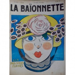 1919 FEMME DESSIN PIERRE FALKE MODE PREMIERES FLEURS CHAPEAUX