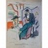 1919 FEMME DESSIN LABORDE RESTAURANT APERITIF APPETIT SERVEUR