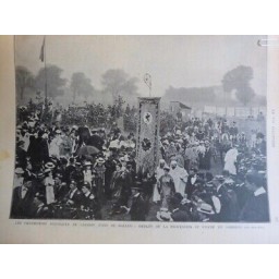 1899 CARDIFF PAYS GALLES CEREMONIE PROCESSION CHAMP GORSEDD