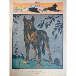 1916 DESSIN NAM CHIEN MEDOR ROLE GARDIEN HONNEUR FRANCE