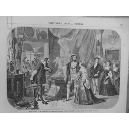 1857 I FRANCOIS 1ER DUCHESSE ETAMPES ATELIER BENVENUTO CELLINI TABLEAU COMTE