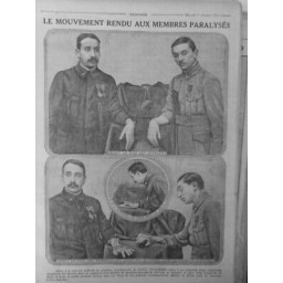 1915 MUTILES GUERRE MOUVEMENT MEMBRES RETROUVE GRACE PROTHESE DR.PIERRE-ROBIN