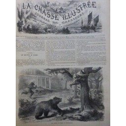 1872 CHASSE OURS LIEVRES TRANSCAUCASE RUSSIE