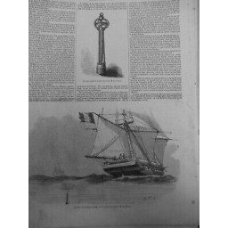 1850 I BATEAUX SONDAGE MER PLOMB SONDE LE COENTRE