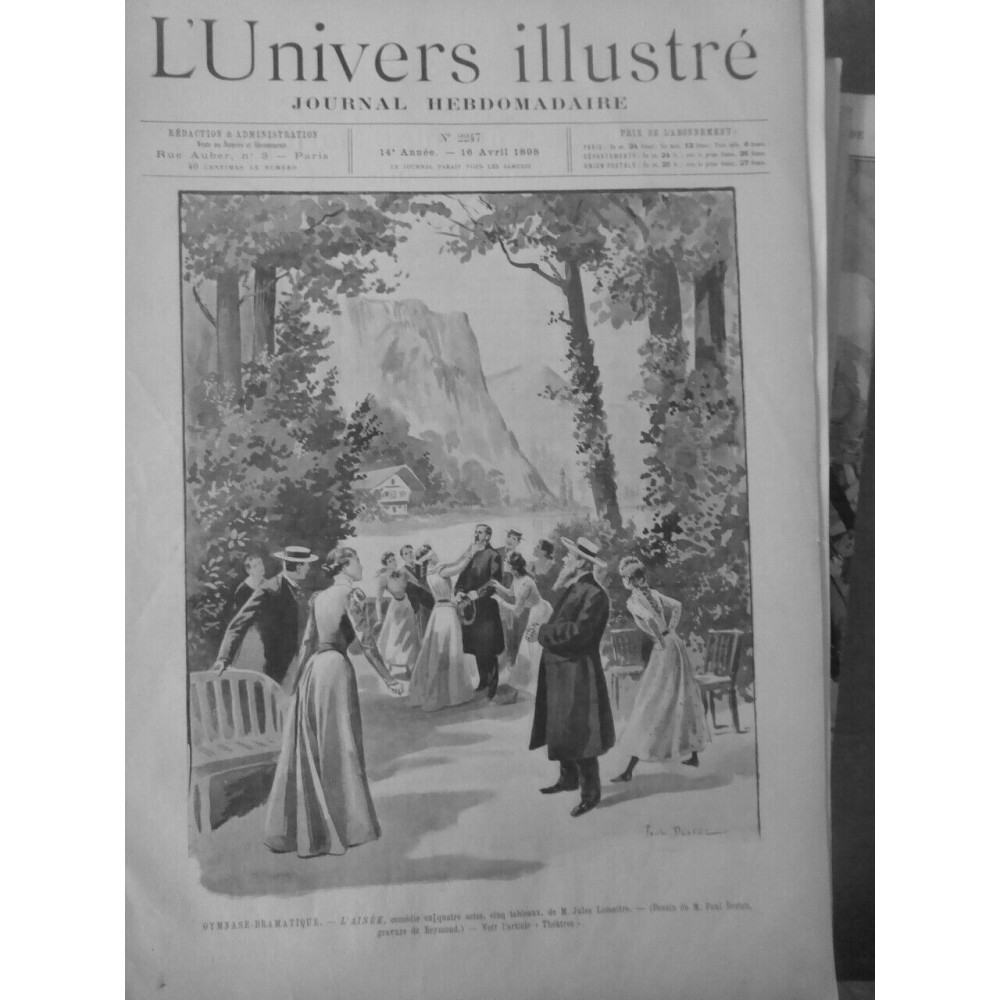 18911898 LEMAITRE AINEE MARIAGE BLANC THEATRE 2 JOURNAUX