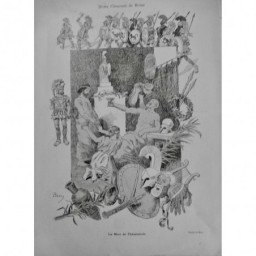 1887 CF GRECE MORT THEMISTOCLE CONCOURS DESSIN ROME BRAC