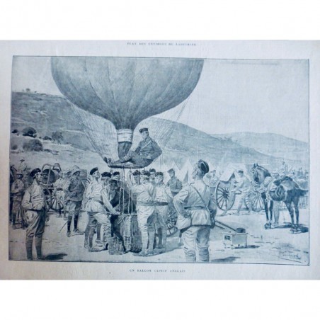 1900  BALLON CAPTIF ANGLAIS TRANSVAL