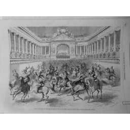 1863 I CARROUSSEL BIENFAISANCE ARISTOCRATIE VIENNE EPEE DUEL CHEVAL AUTRICHE