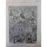 1878 FRANCE ILUSTREE NOEL MOYEN AGE DESSIN MERGY