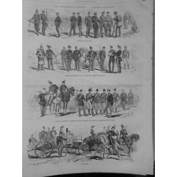 1877 I ARMEE ROUMAINE INFANTERIE SERVICE SANITAIRE CAVALERIE ARTILLERIE