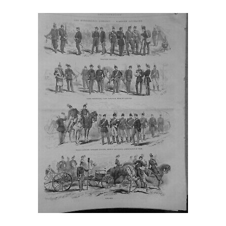 1877 I ARMEE ROUMAINE INFANTERIE SERVICE SANITAIRE CAVALERIE ARTILLERIE