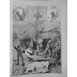 1877 I THEATRE HISTORIQUE DRAME FOND MER ASSASSSINAT INCENDIE WASHINGTON