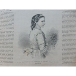 1869 UI PRINCESSE ROUMANIE ELISABETH DE WIED ECRIVAIN