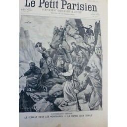 1897 INSURRECTION CRETOISE COMBAT MONTAGNES GARDE DEFILE