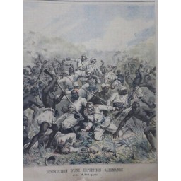 1891 DESTRUCTION EXPEDITION ALLEMANDE AFRIQUE