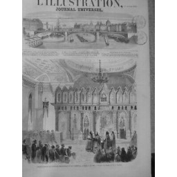 1860 I INAUGURATION EGLISE ORTHODOXE RIT ORIENTAL NICE DESSIN E.TRACHEL