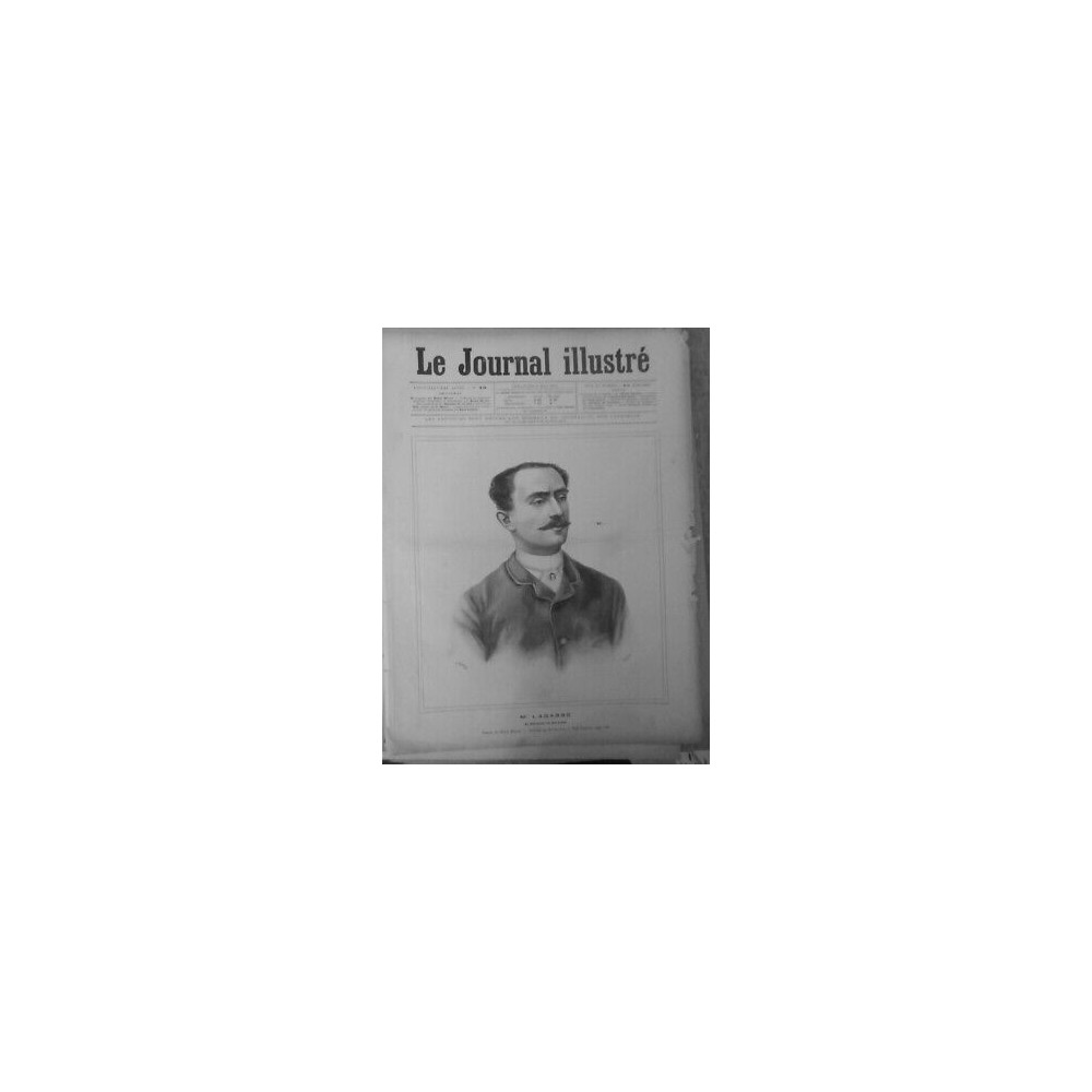 1892 PERSONNALITES LOUIS LAGASSE AVOCAT DEFENSEUR RAVACHOL DESSIN HENRI MEYER