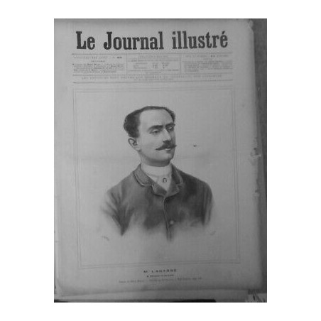 1892 PERSONNALITES LOUIS LAGASSE AVOCAT DEFENSEUR RAVACHOL DESSIN HENRI MEYER