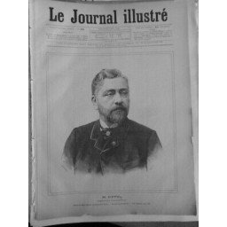 1889 JOURNAL ILLUSTRE M.EIFFEL INGENIEUR CONSTRUCTEUR DESSIN HENRI MEYER