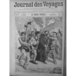 1901 1889 CANADA FRANCAIS IROQUOIS HURONS CAVALIER DE LA SALLE 3 JOURNAUX