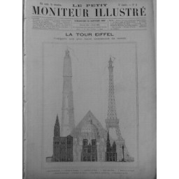 1889 TOUR EIFFEL COMPAREE AUX PLUS HAUTS MONUMENTS DU MONDE