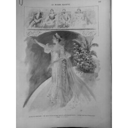 1901 MI GALA COMPIEGNE MME BARTET TEXTE EDMOND ROSTAND