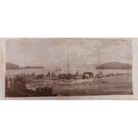 1784 KAMTSCHATKA Vue du Havre de St. Pierre et St. Paul