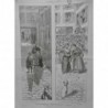 1895 UI CHANTEUR AMBULANT RUE CAMPAGNE MERE ENFANT CHIEN PROFIT PAUVRE GUITARE