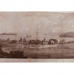 1784 KAMTSCHATKA Vue du Havre de St. Pierre et St. Paul